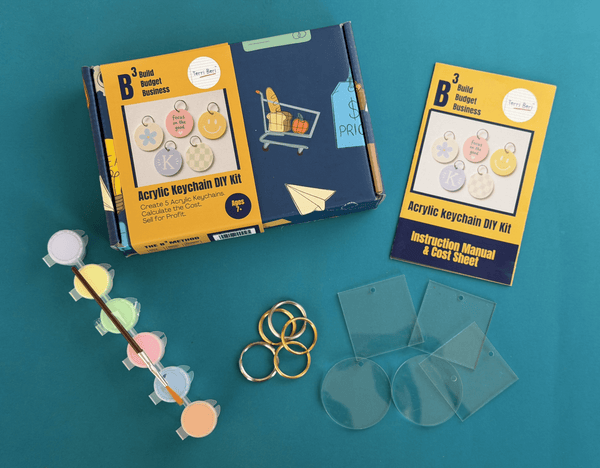 Acrylic Keychain Business Learning Kit (13 Essential Materials)